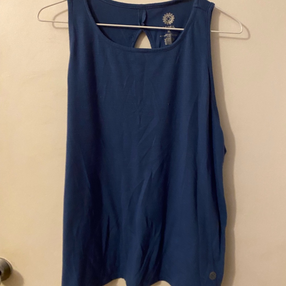 Elegant Navy Sleeveless Tank Top